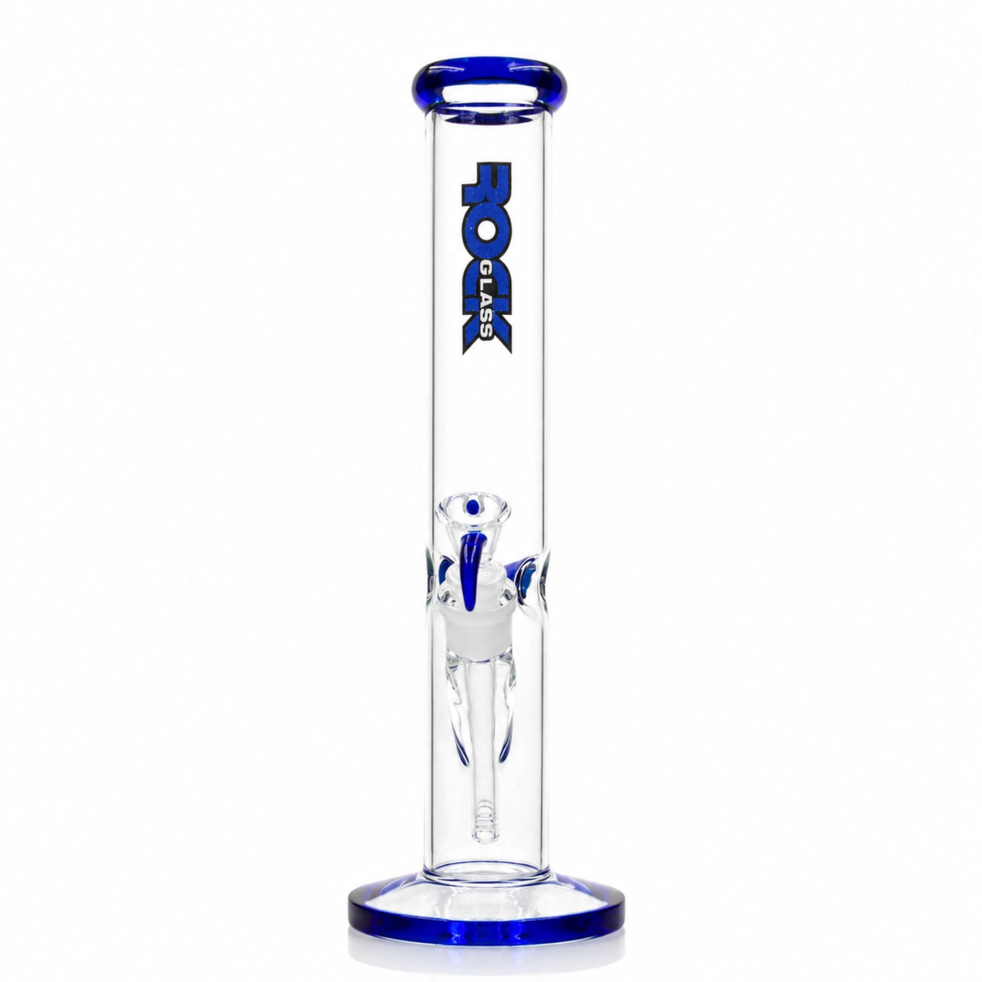 Rock Glass CrystalAxis Straight Tube Bong