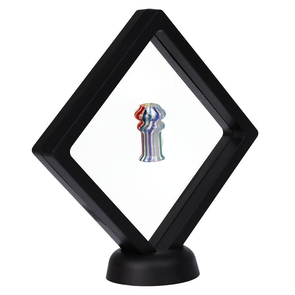 Rainbow Opal Glass Mouthpiece with Display Stand for Puffco Pivot