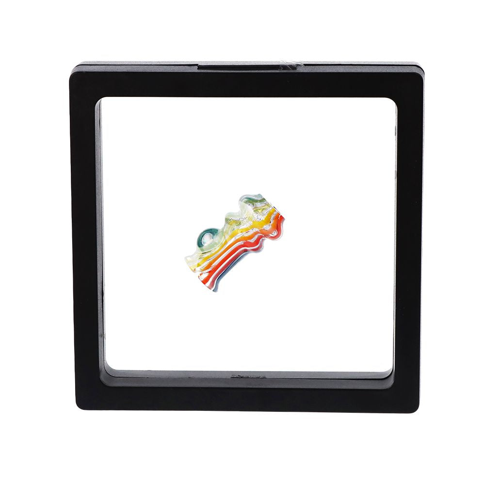 Rainbow Opal Glass Mouthpiece with Display Stand for Puffco Pivot