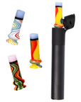 Pulsar Candy Stripe Glass Mouthpiece Attachment for Puffco Pivot w/ Display Stand