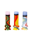 Pulsar Candy Stripe Glass Mouthpiece Attachment for Puffco Pivot w/ Display Stand