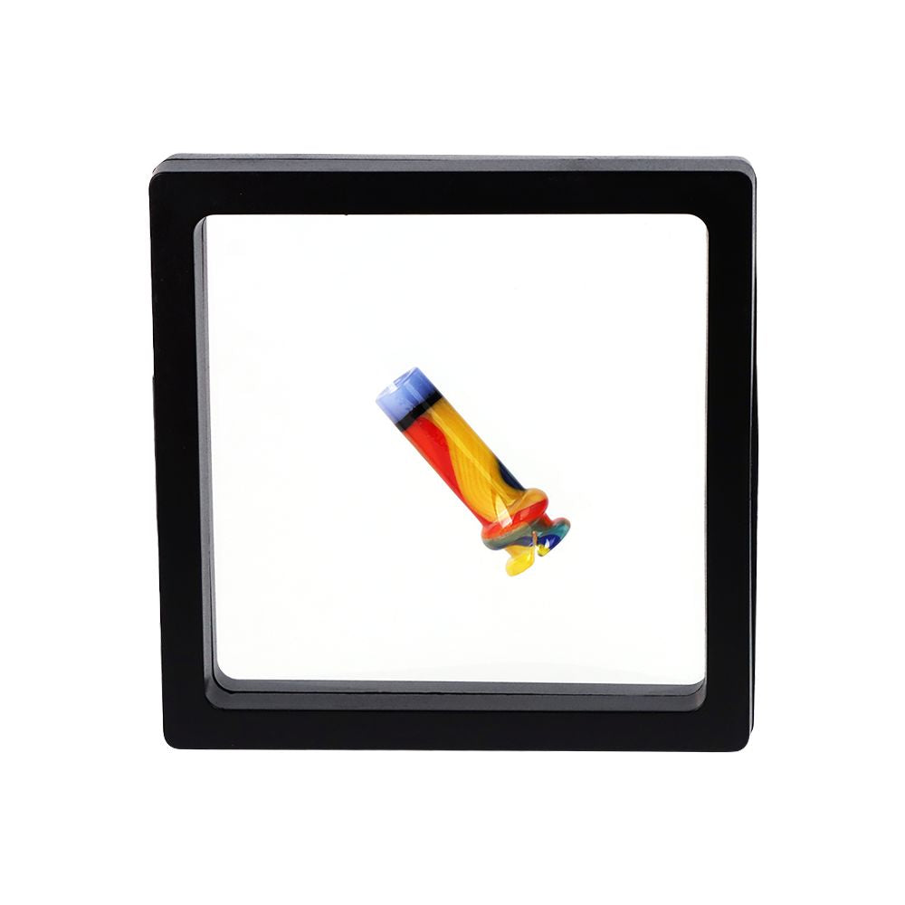 Pulsar Candy Stripe Glass Mouthpiece Attachment for Puffco Pivot w/ Display Stand