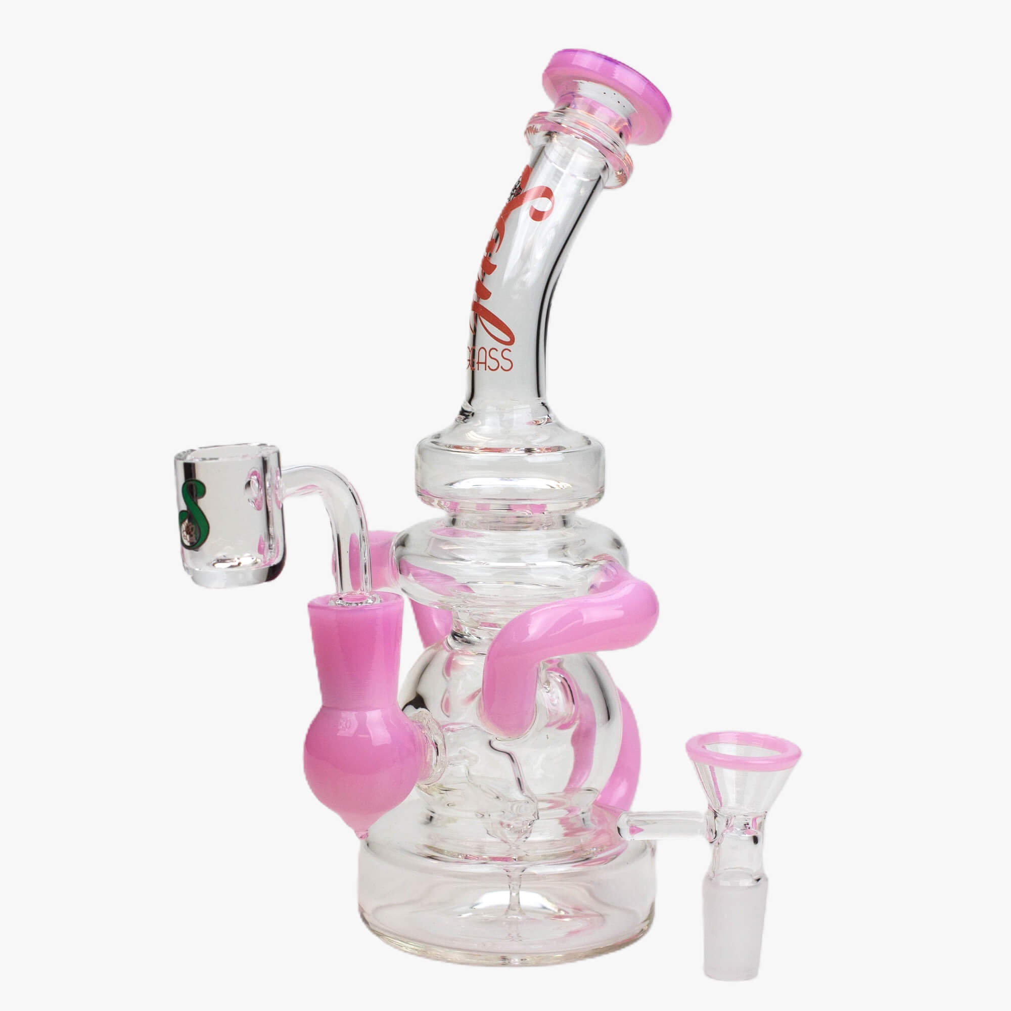 8&quot; SOUL Glass 2-in-1 Recycler Bong