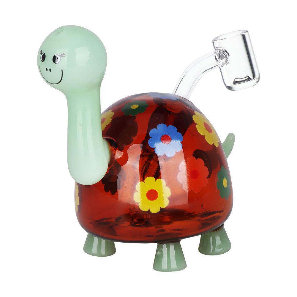 SeshGear Hippy Turtle Glass Dab Rig 5"