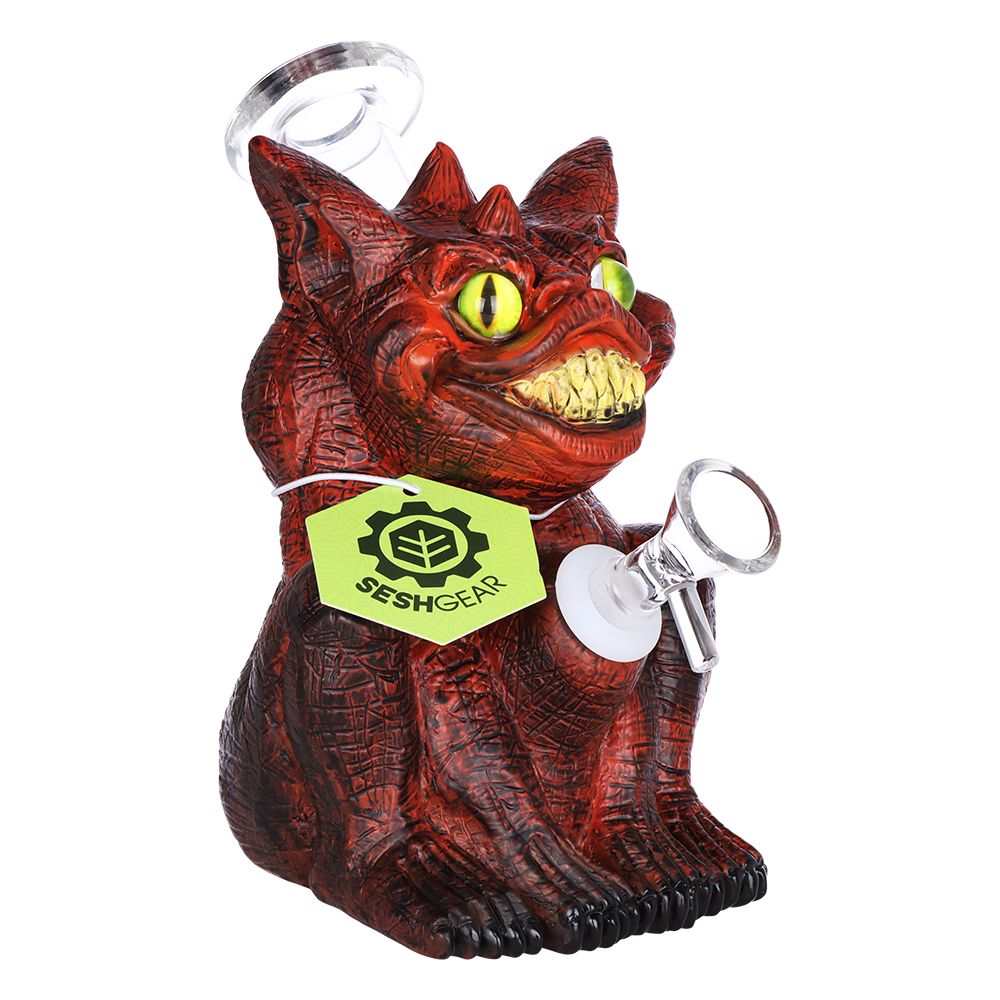 Seshgear Crazy Monster Vinyl Glass Water Bong 6.5"