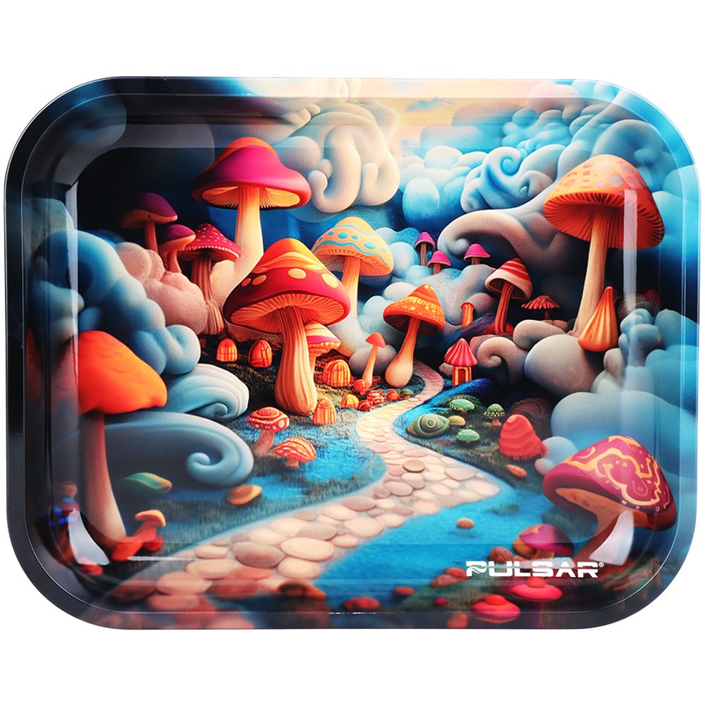 Shroom Path Metal Rolling Tray Large – INHALCO