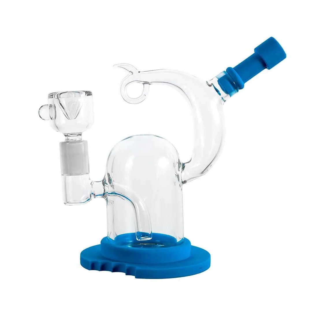 Sili-Boro Mini Glass Bubbler - inhalco