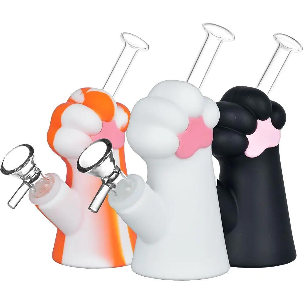 Silicone Cat Paw Water Pipe - INHALCO