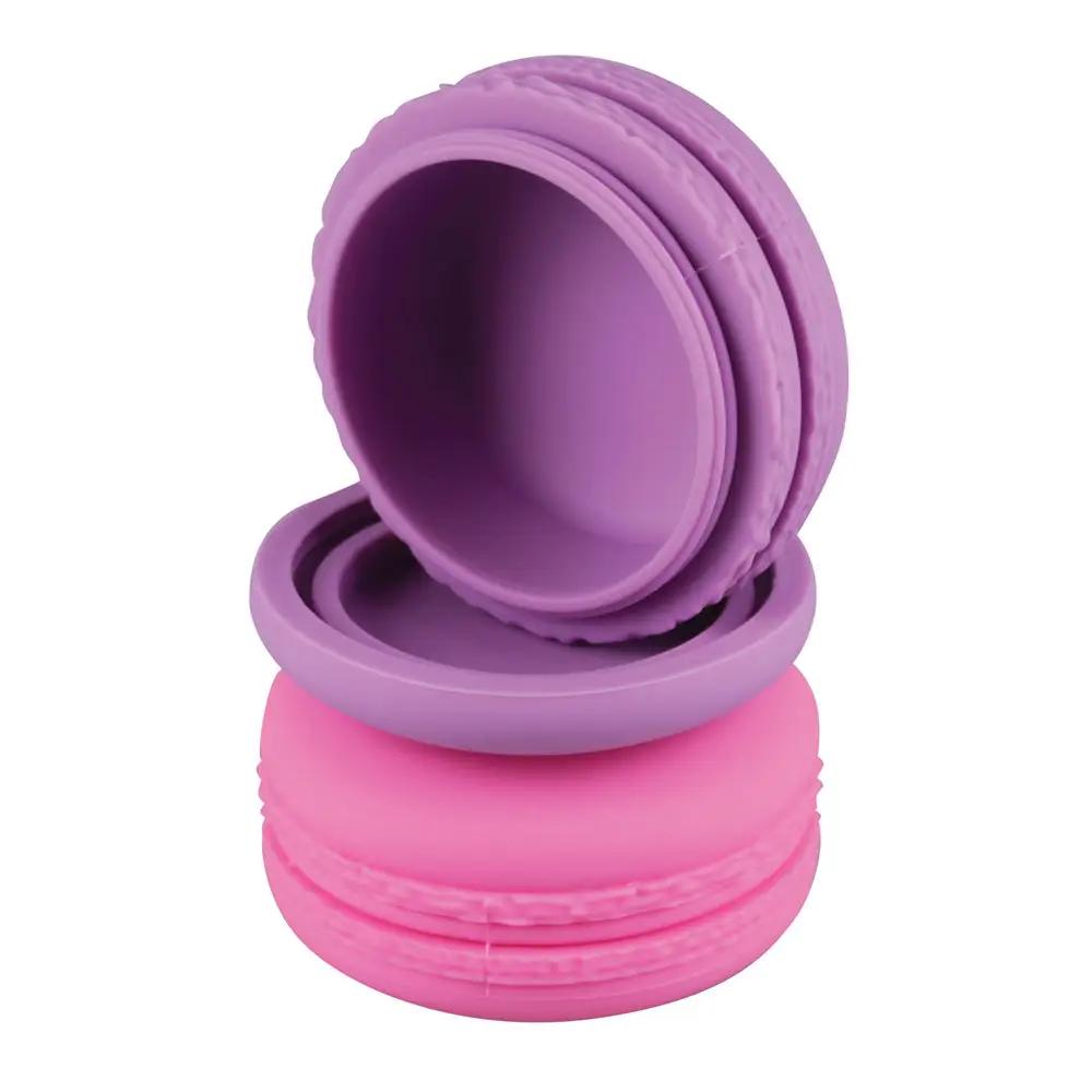 Silicone Macaron Weed Wax Container