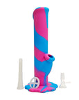 Silicone Straight Tube Bong 10" - inhalco