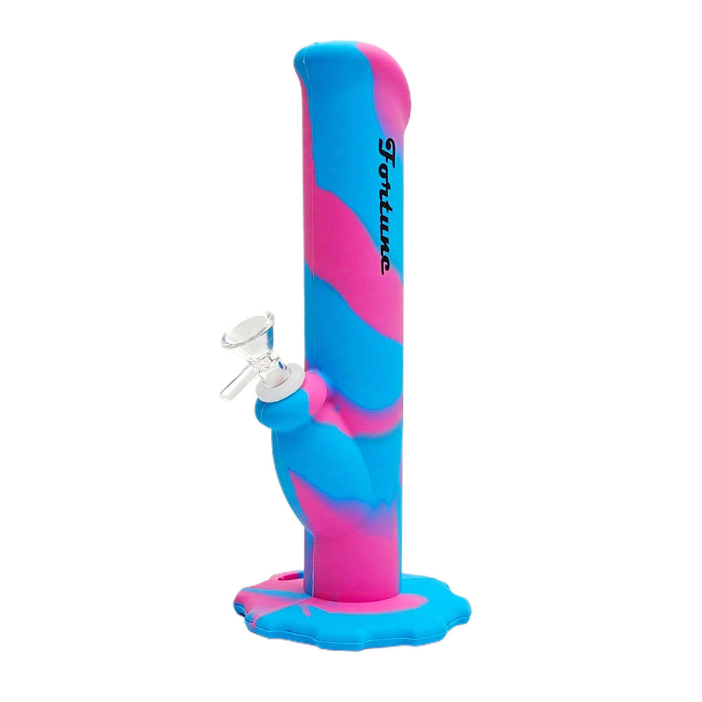 Silicone Straight Tube Bong 10&quot; - inhalco