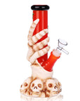 Skelly Grip & Bats Straight Tube Water Pipe