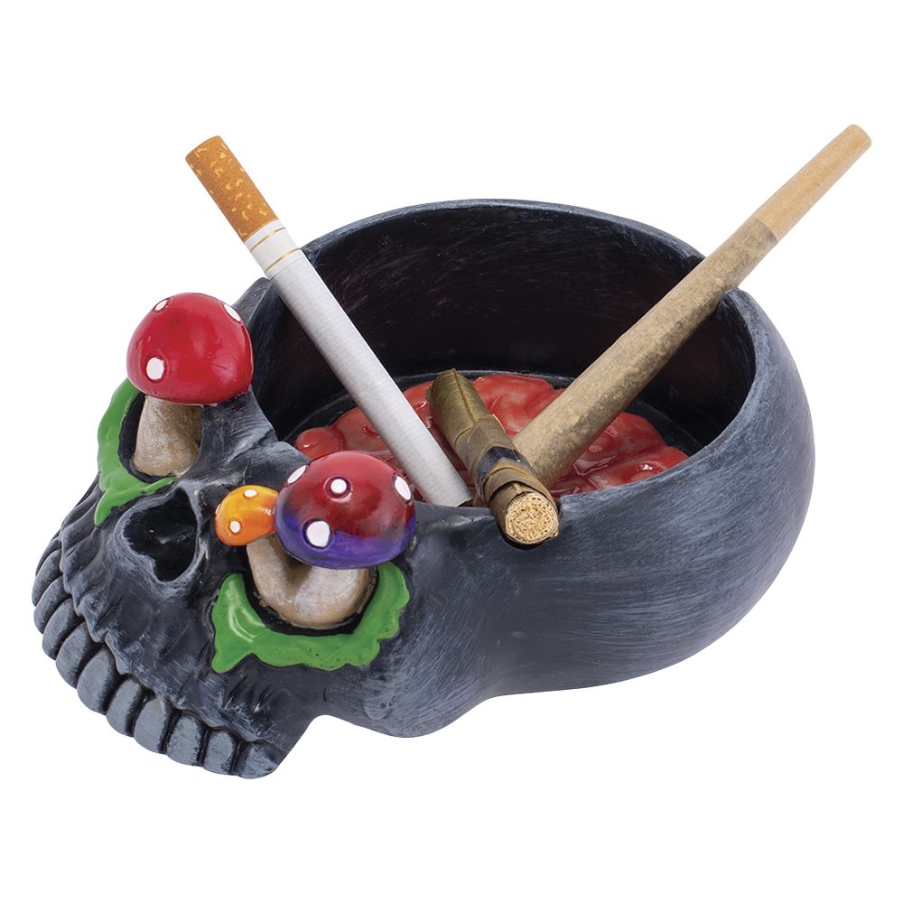 Skull Brain Ashtray - inhalco