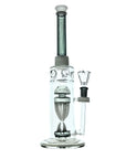 Sky-Pillar 14 Inch Scientific Water Pipe in Smoke