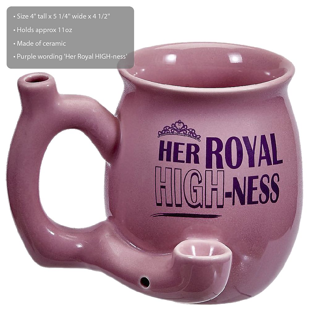 Small Pink Smoking Pipe Mug - inhalco