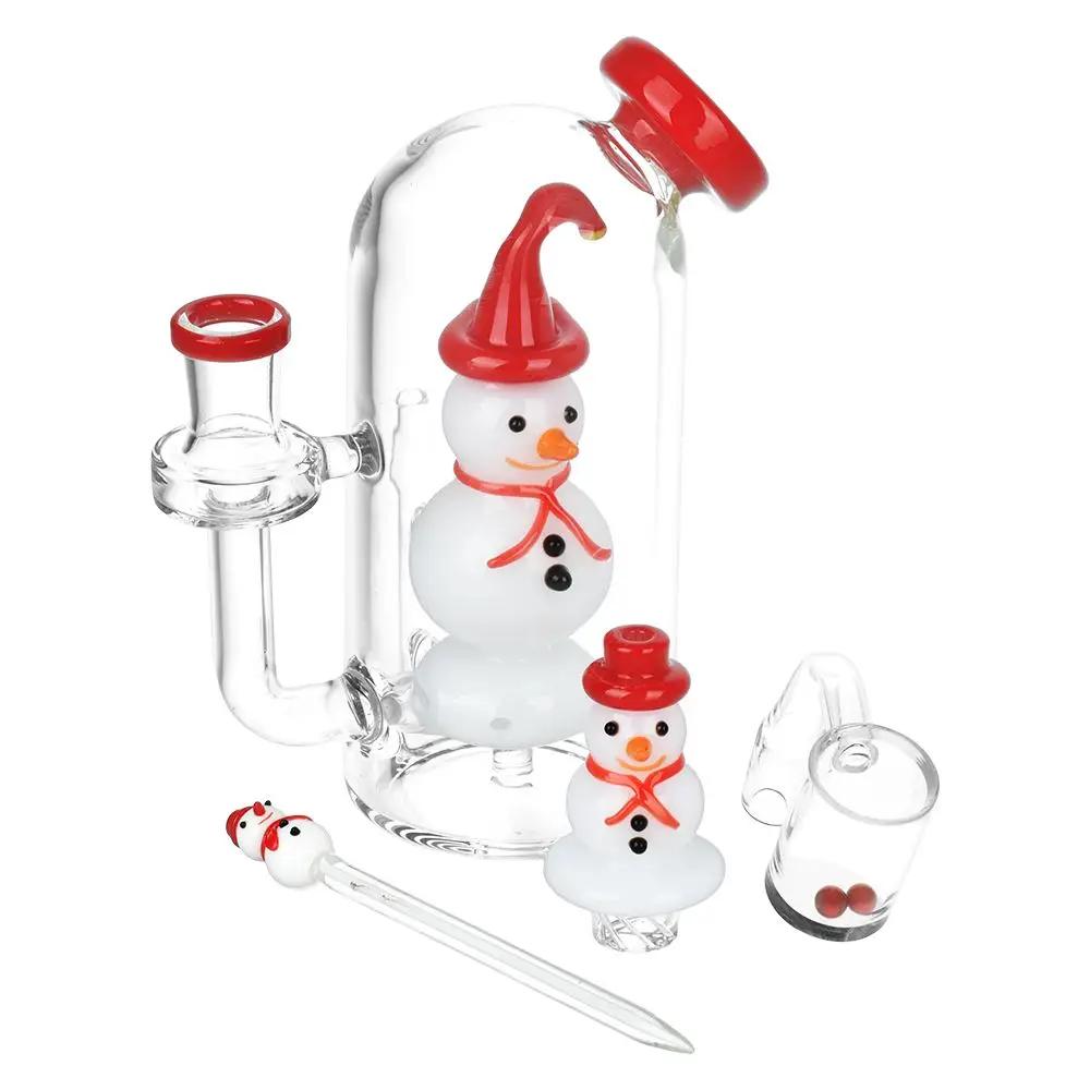 Smiling Snowman Dab Rig Set - inhalco