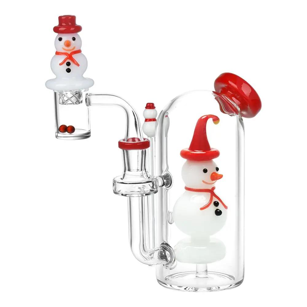 Smiling Snowman Dab Rig Set - inhalco