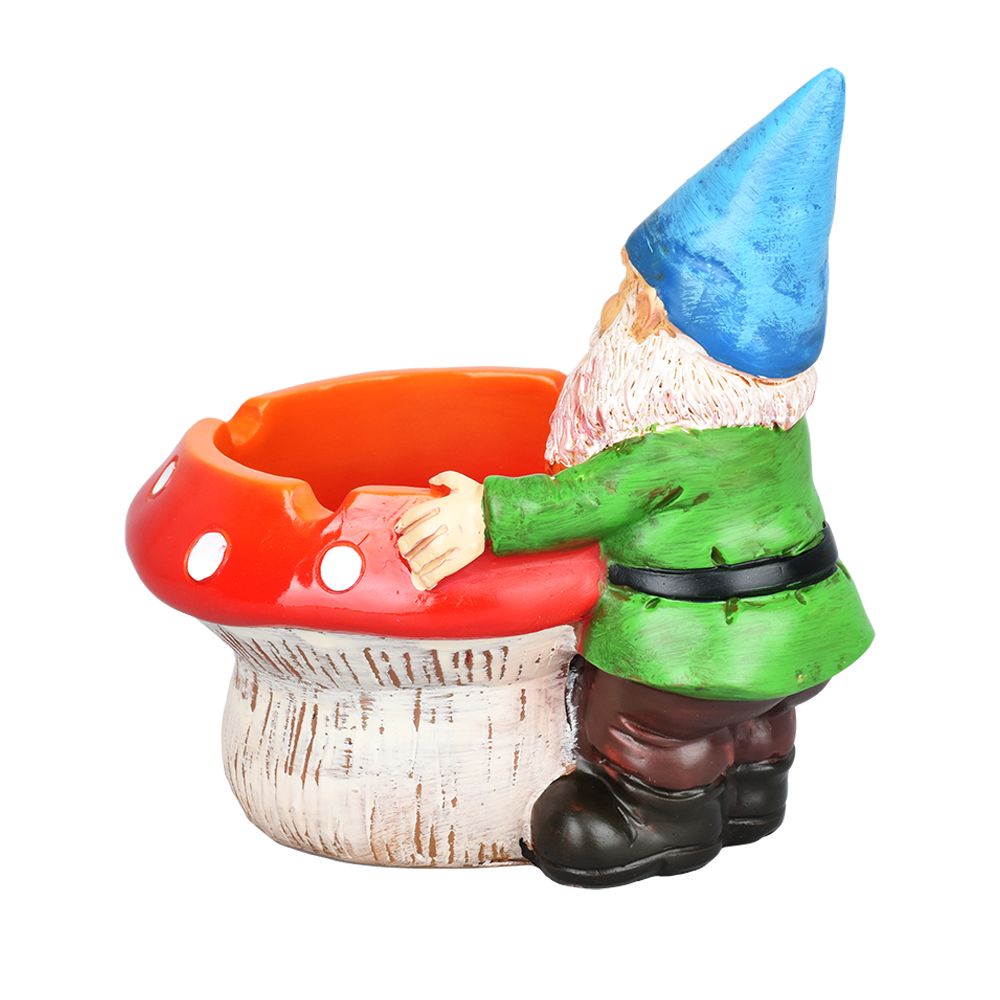 Smoking Gnome Mushroom Portable Ashtray