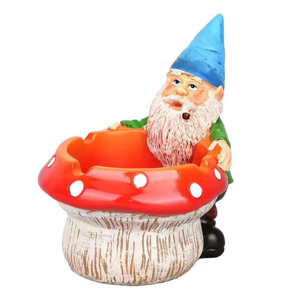 Smoking Gnome Mushroom Portable Ashtray