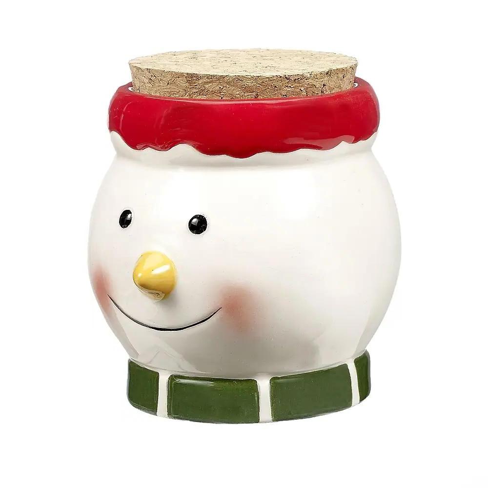 Snowman Stash Jar - inhalco