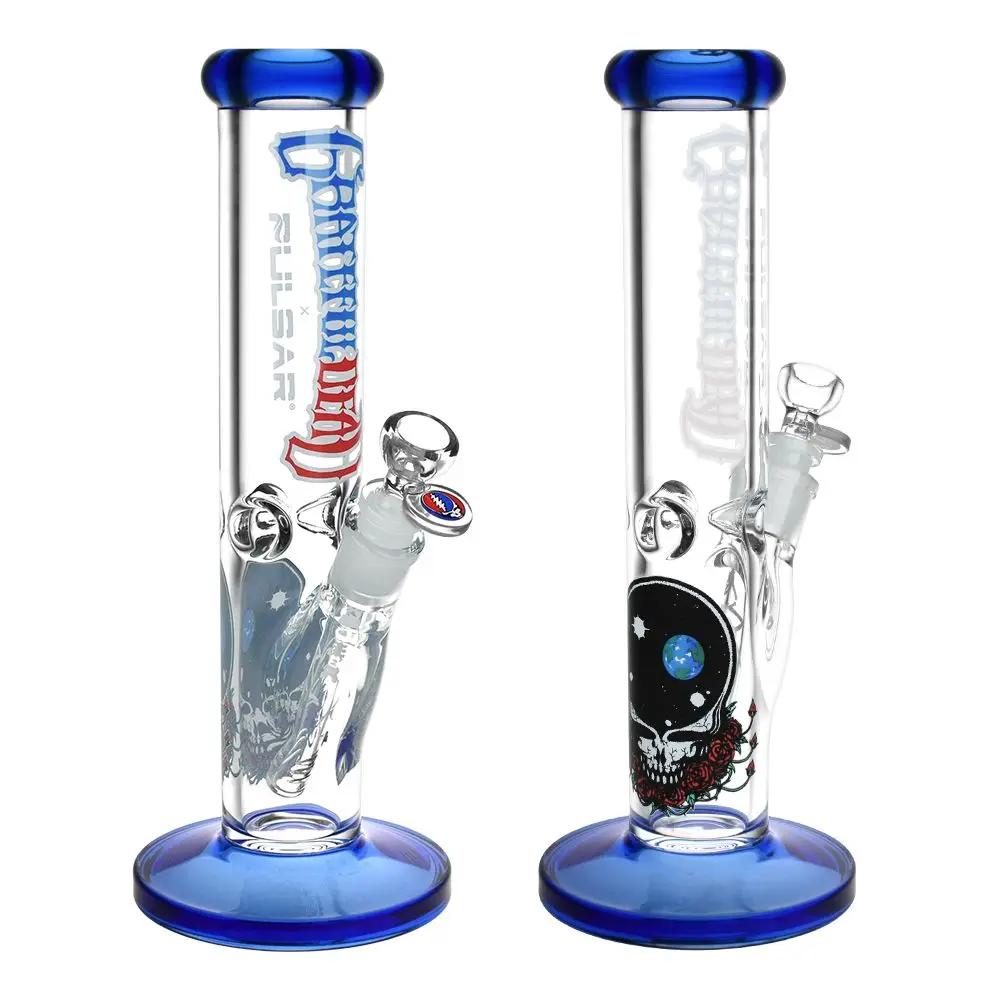 Space Your Face Straight Tube Glass Bong - inhalco