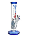 Space Your Face Straight Tube Glass Bong - inhalco