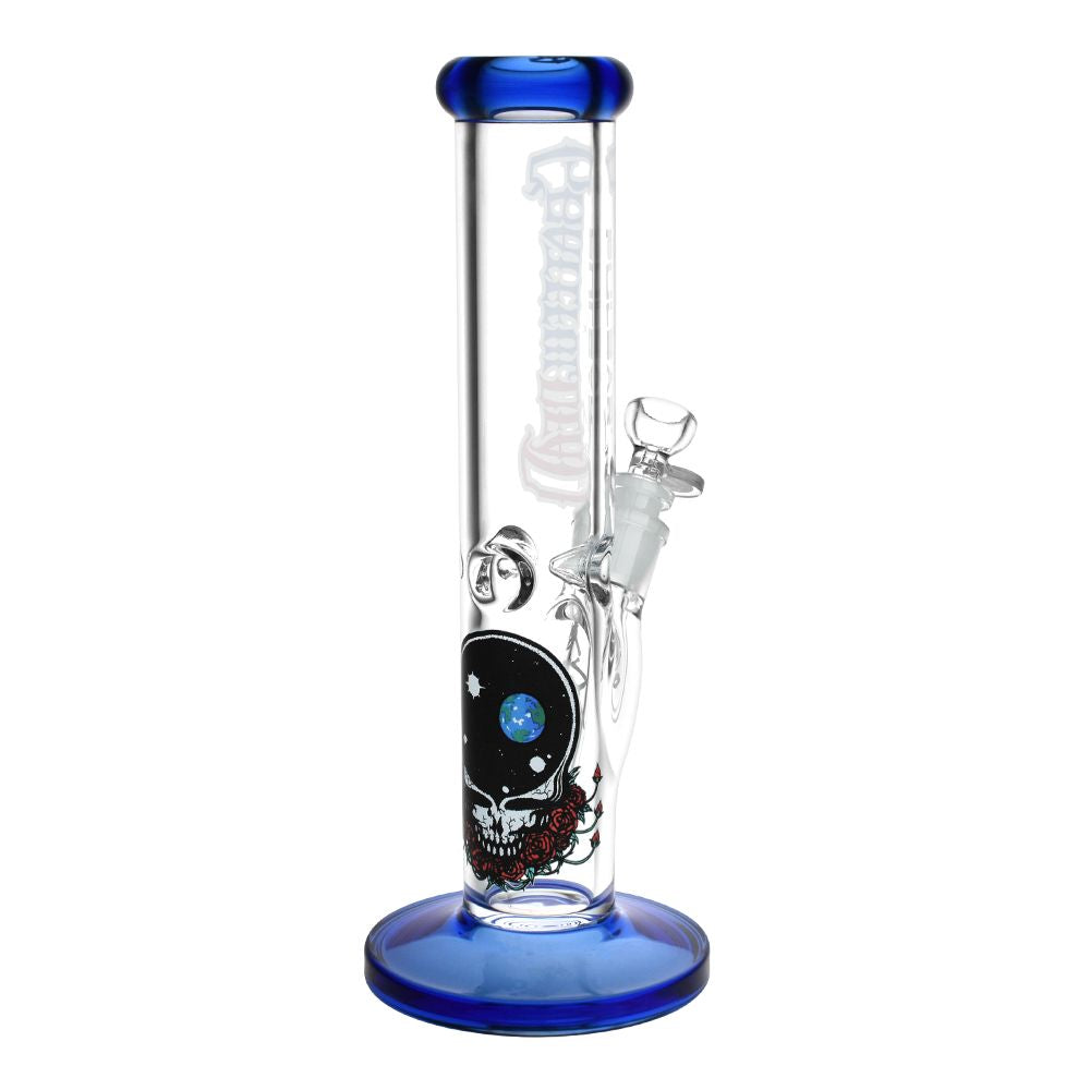 Space Your Face Straight Tube Glass Bong - inhalco