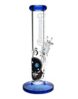 Space Your Face Straight Tube Glass Bong - inhalco