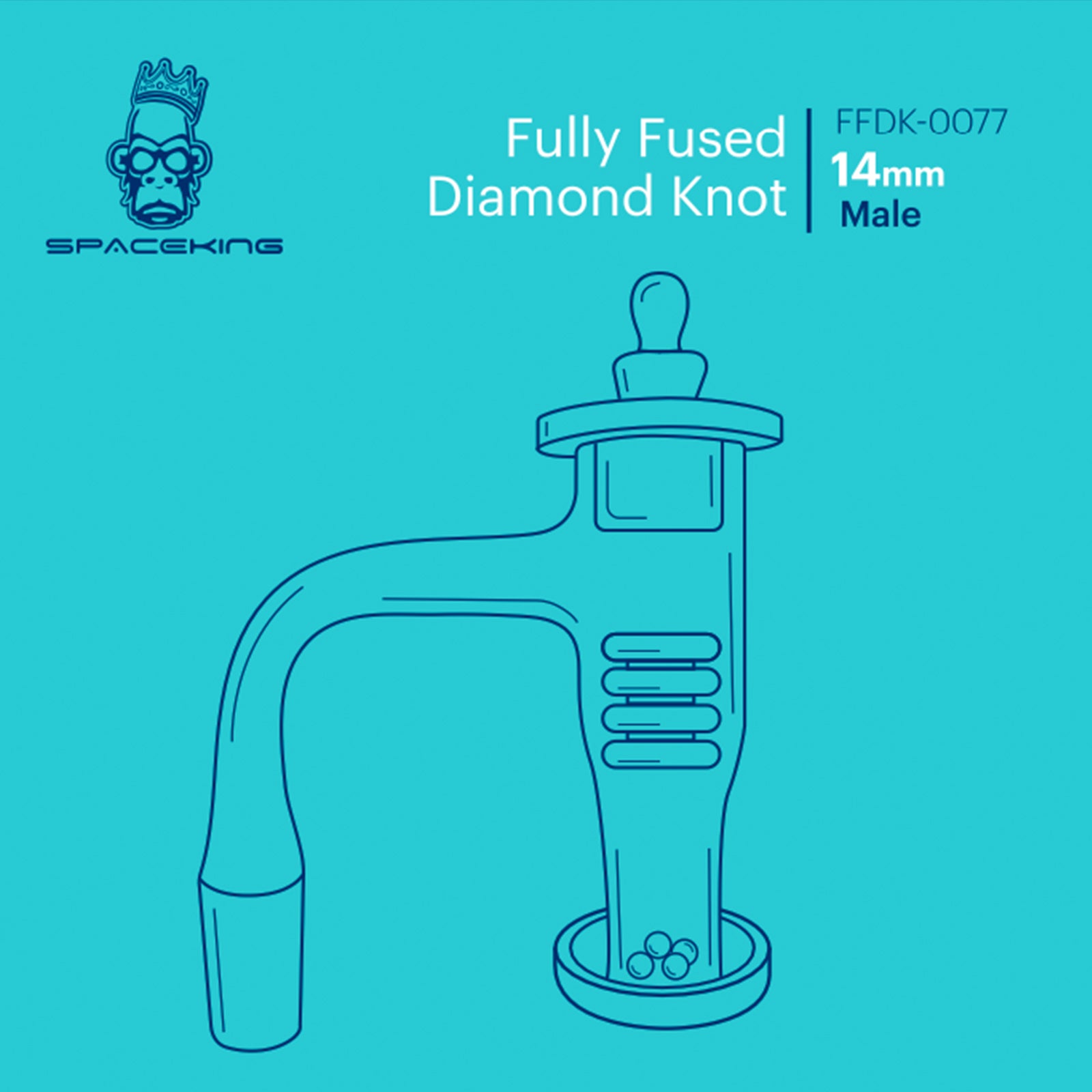 Space King Fully Fused Diamond Knot Banger Kit - INHALCO
