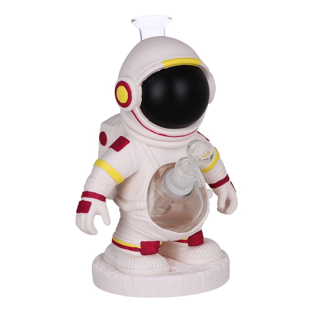 Spaceman Vinyl Glass Water Bong 10"