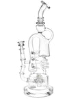 Spiral Recyclers Bongs - inhalco