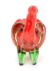 Standing Colored Elephant Glass Hand Pipe