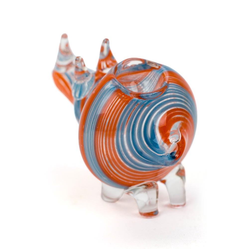 Standing Rhino Glass Hand Pipe