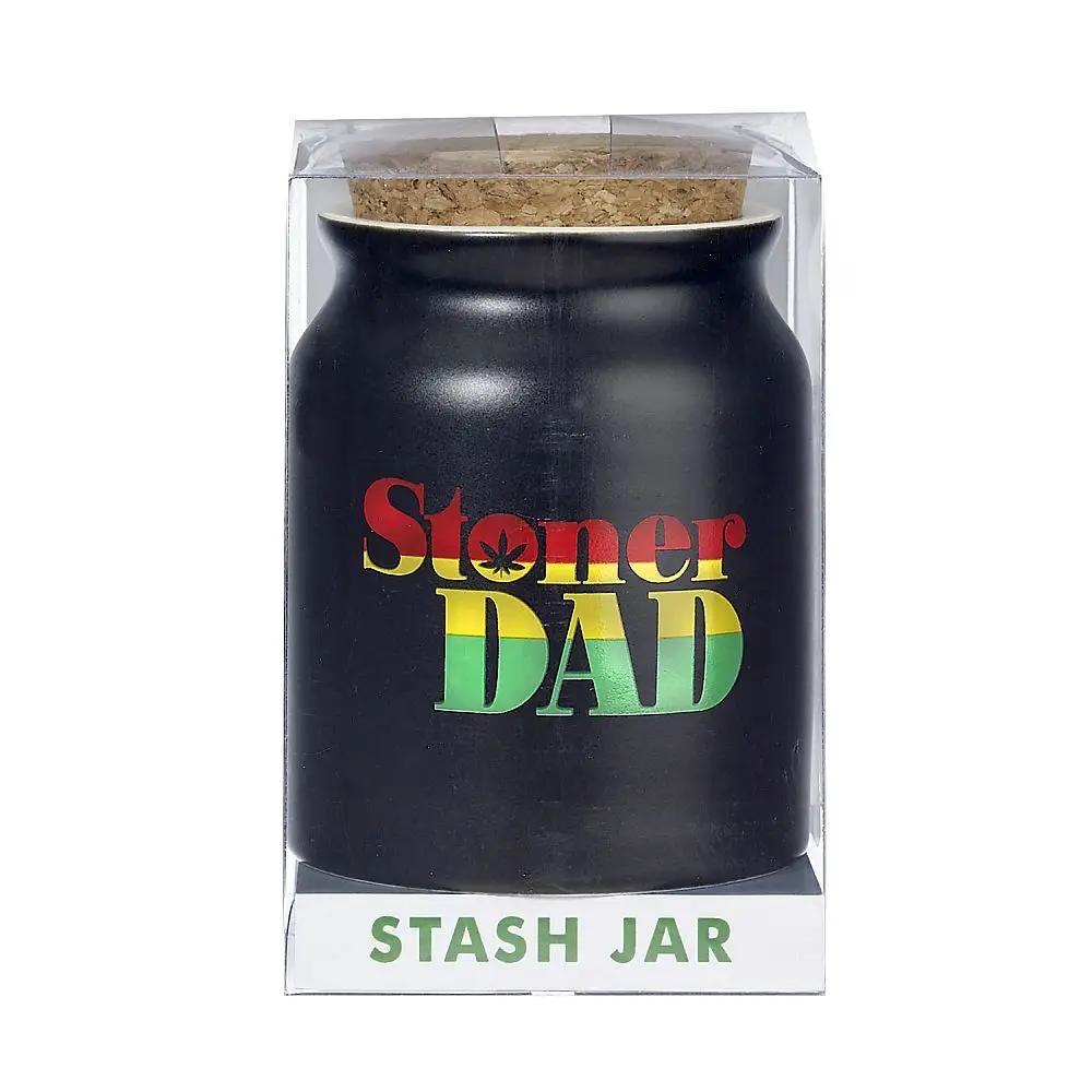 Stoner Dad Rasta Letters Stash Jar