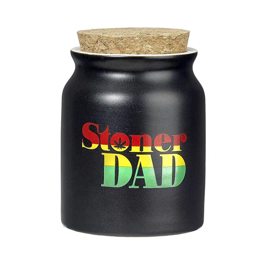 Stoner Dad Rasta Letters Stash Jar