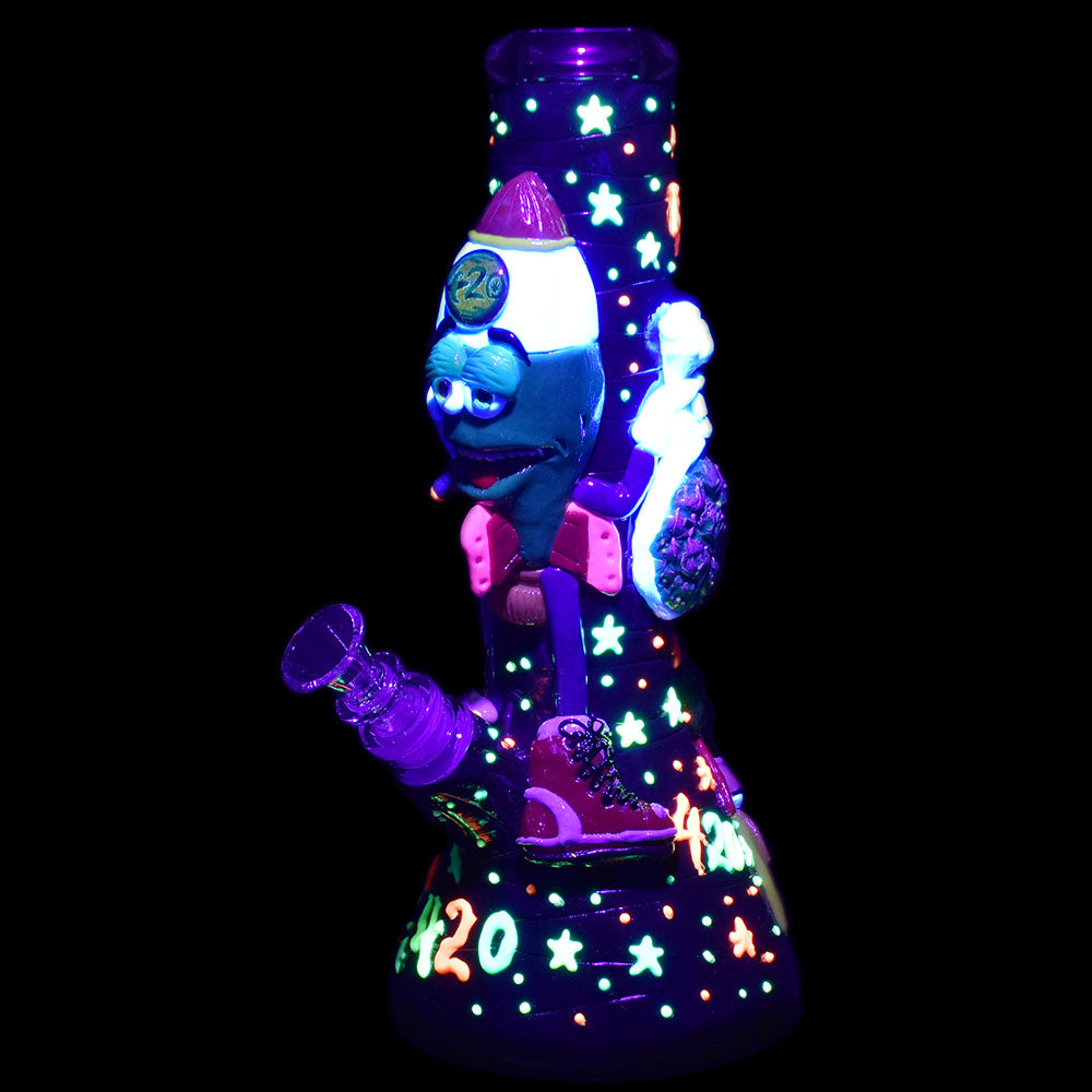 Stoney Rocket Bro 3D Painted Bong