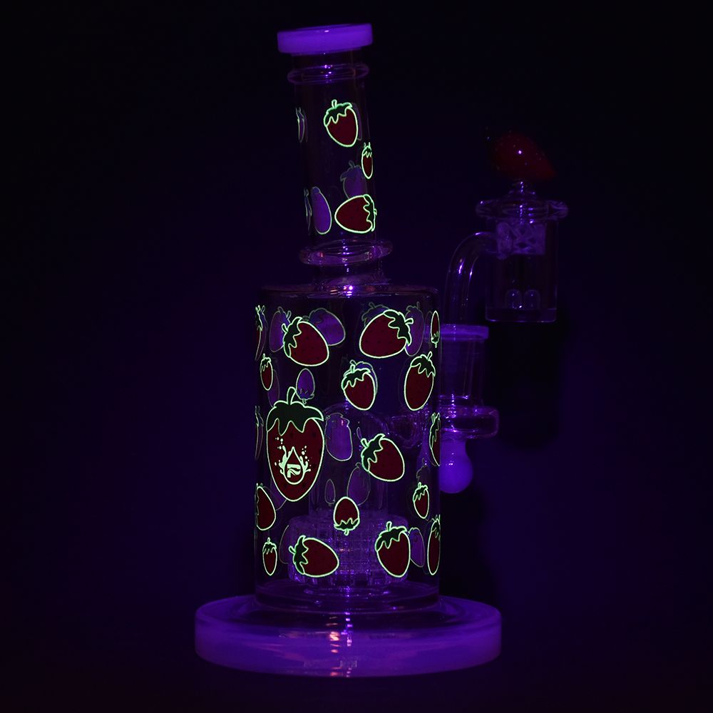 Strawberry Glow in the Dark Dab Rig Kit