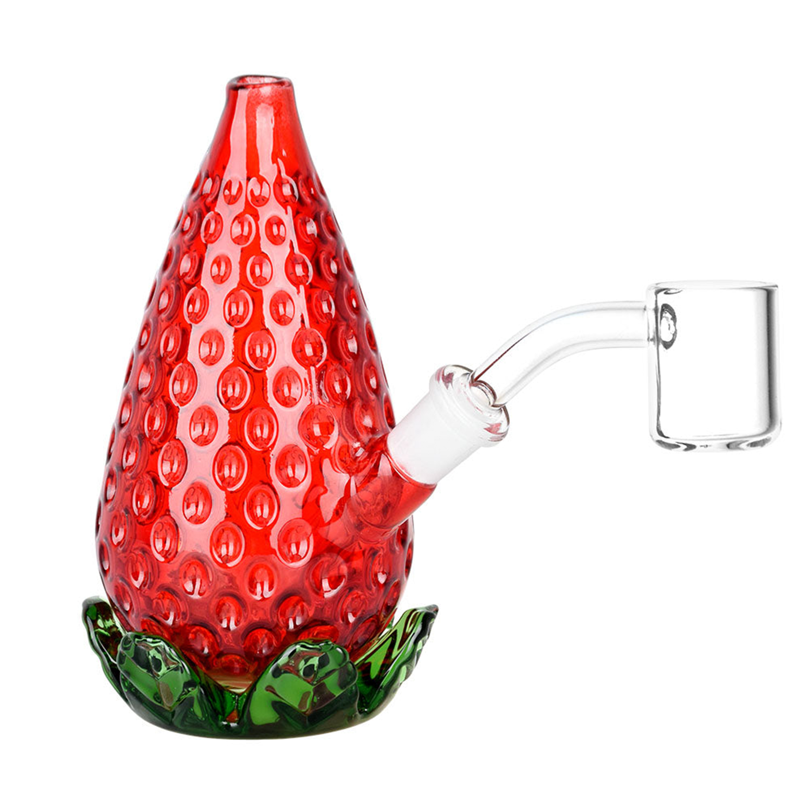 Strawberry Glass Mini Dab Rig - INHALCO