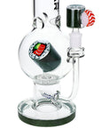 Sushi Time Bubble Base Glass Water Bong 12.5" 