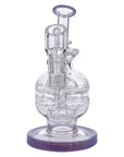 6" Swiss Perc Recycler Rig with Bent Neck