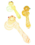 Tiny Twist Color Changing Spiral Hammer Bubbler 5″