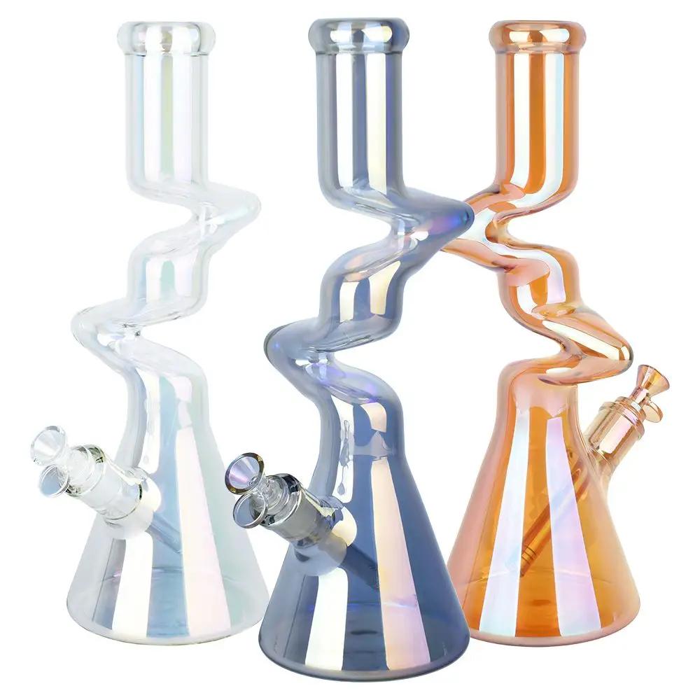 Twisty Tunnel Electroplated Bong - inhalco