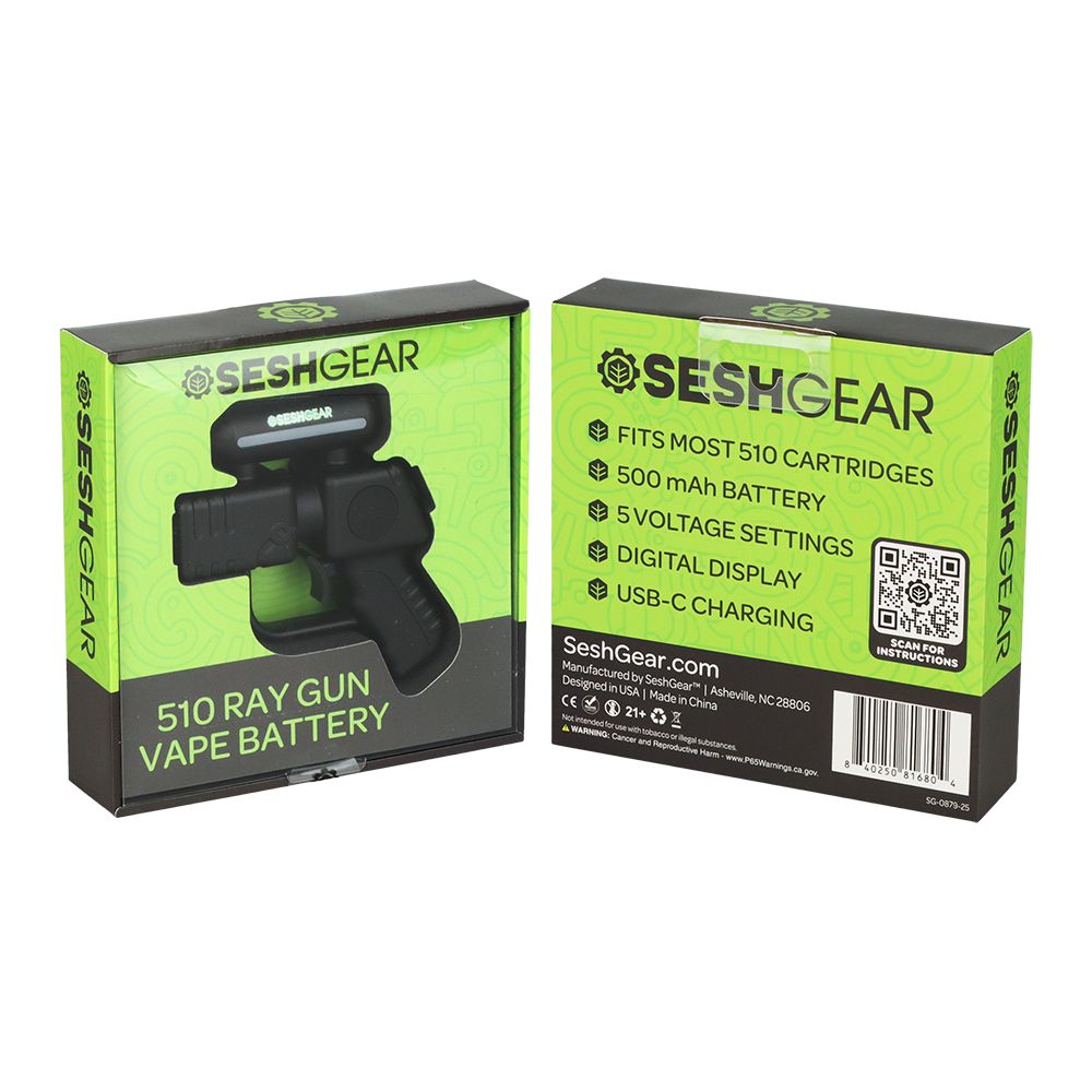 Seshgear Ray Gun 510 Variable Voltage Vape Battery – INHALCO