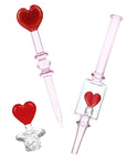 Valentine's Love Heart Dab Rig Set - inhalco