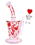 Valentine's Love Heart Dab Rig Set - inhalco