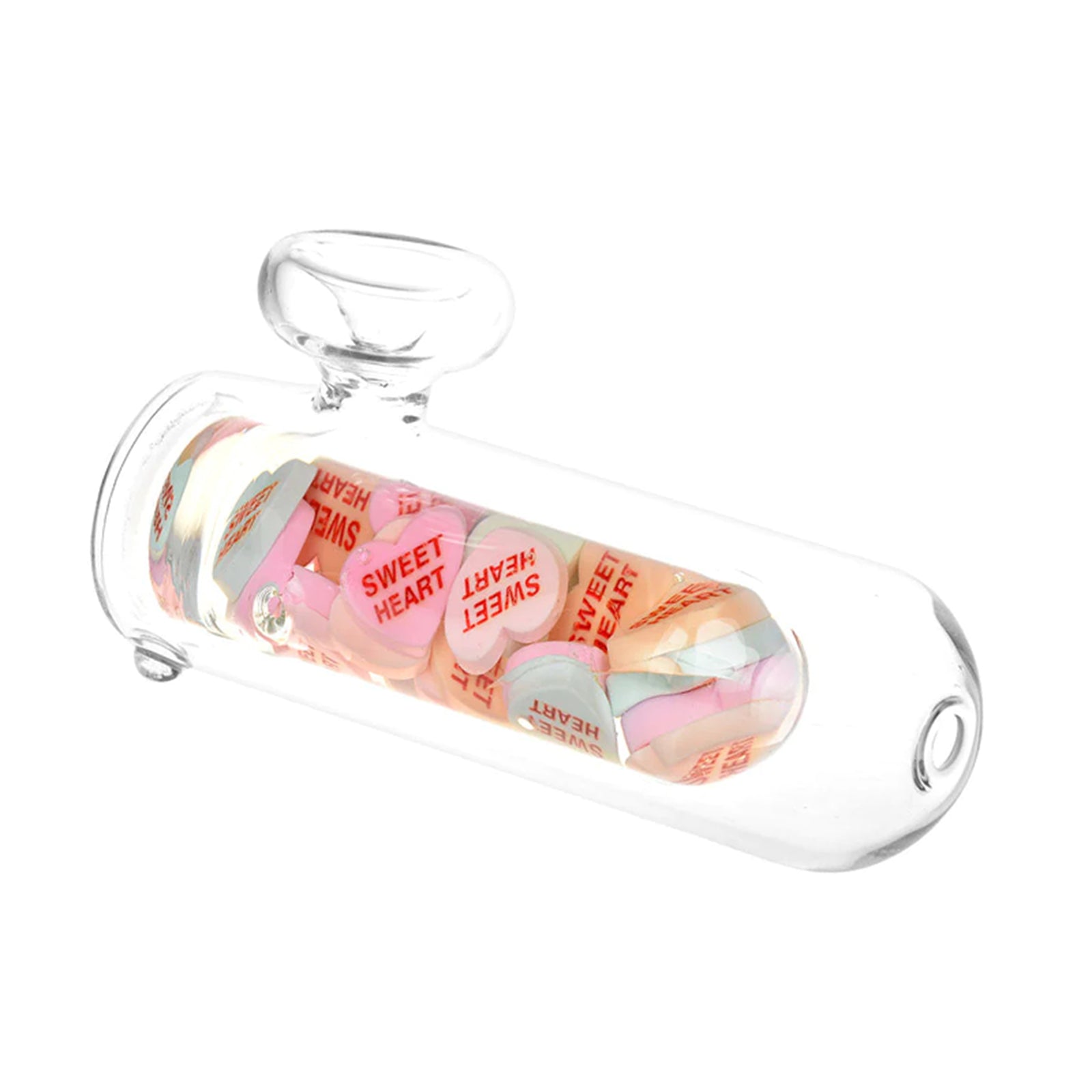 Valentine Heart Dab Pipe Glass Hand Pipe
