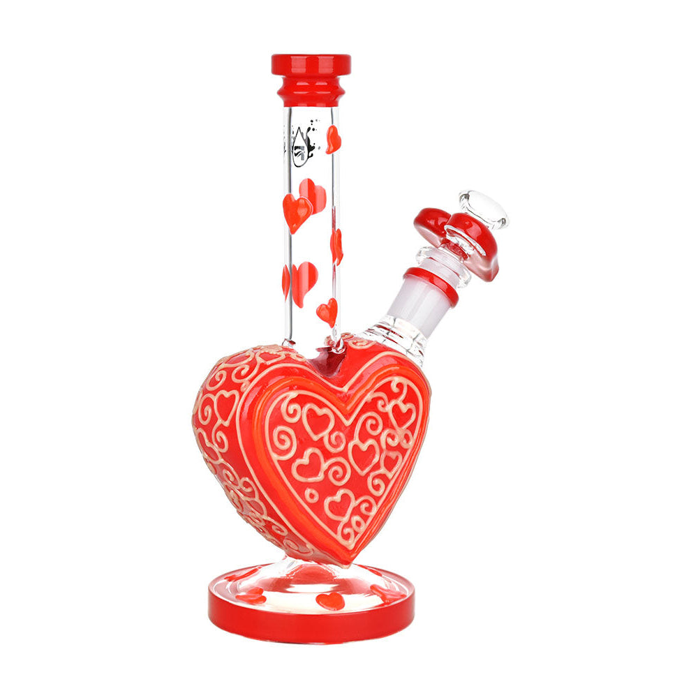 Pulsar Victorian Valentines Heart Shaped Bong Day Glow in the Dark