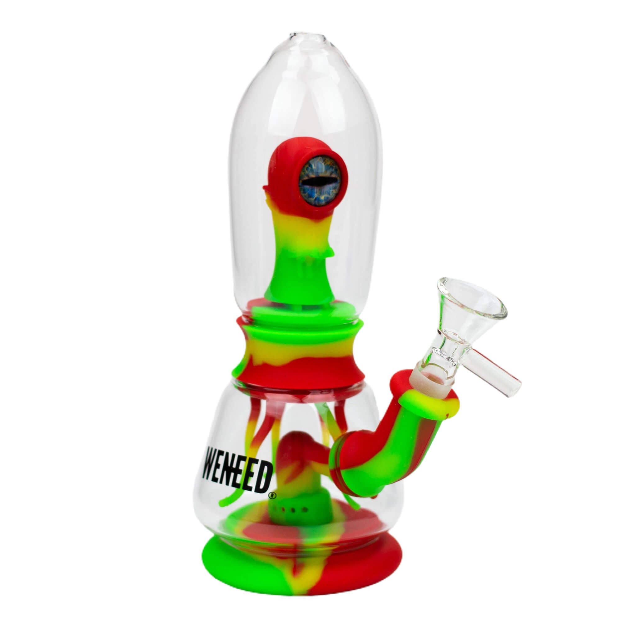 WENEED®- 7&quot; Silicone Monster Double Filter Bong - INHALCO