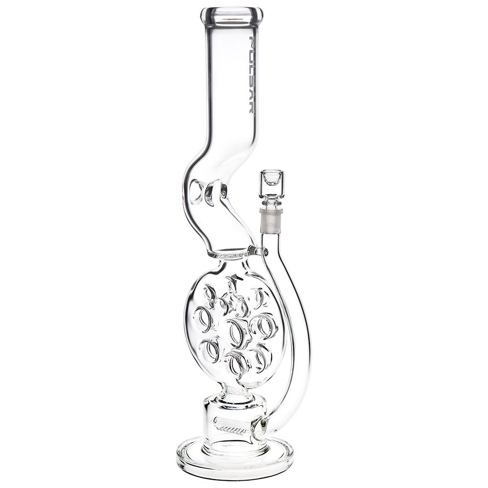 Pulsar Swiss Perc Kink Neck Glass Water Bong 18"
