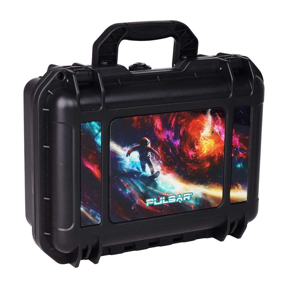 Pulsar Bent Neck Water Pipe Smoker's Hard Case Travel Set